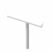 ANGOLARE 90° 80x80cm + GAMBA SUPPORTO grigio alluminio per SCRIVANIE EASY.
