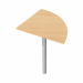 ANGOLARE 90° 80x80cm + GAMBA SUPPORTO in metallo x SCRIVANIE  EASY