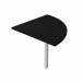 ANGOLARE 90° 80x80cm + GAMBA SUPPORTO in metallo x SCRIVANIE  EASY