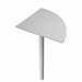 ANGOLARE 90° 80x80cm + GAMBA SUPPORTO in metallo x SCRIVANIE  EASY
