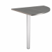ANGOLARE 90° 80x80cm + GAMBA SUPPORTO in metallo x SCRIVANIE EASY