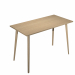 Linea di arredo operativo dal design confortevole ed essenziale caratterizzata dalle preziose gambe in LEGNO MASSELLO inclinate delle scrivanie e dei tavoli rotondi. Robusti piani in melaminico sp. 22 mm con bordo antishock resistente agli urti in ABS 3 m