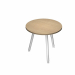 Linea di arredo operativo dal design innovativo e dinamico caratterizzata dalle gambe in metallo cilindriche inclinate delle scrivanie e dei tavoli rotondi. Robusti piani in melaminico sp. 22 mm con bordo antishock resistente agli urti in ABS 3 mm. Gambe 