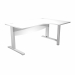 Scrivania Compact Destro fianchi metallo ad L160xP120/80/60xh73cm con supporto metal e modesty panel
.