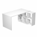 POSTAZIONE HOME-OFFICE L140 x P104 x H72,4cm. Tavolo 140x69cm - H72,4cm. Casellario 104x29,2cm - H 69,8cm. Realizzata in melaminico bilaminato antigraffio e antiriflesso (sp. da 16 a 22 mm). L’ampia superficie di lavoro (140 x 69 cm, sp. 22 mm) è sorretta