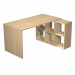 POSTAZIONE HOME-OFFICE L140 x P104 x H72,4cm. Tavolo 140x69cm - H72,4cm. Casellario 104x29,2cm - H 69,8cm. Realizzata in melaminico bilaminato antigraffio e antiriflesso (sp. da 16 a 22 mm). L’ampia superficie di lavoro (140 x 69 cm, sp. 22 mm) è sorretta