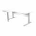 Scrivania Compact sinistro fianchi metallo ad L180xP120/80/60xh73cm con supporto metal e modesty panel
.