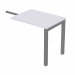 Allungo laterale reversibile destro o sinistro per Scrivania serie Easy Plus. Dimensioni: L80 x P60 x H74,6cm.