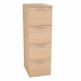 Mobili classificatori per cartelle sospese ad interasse variabile 33/39cm. Struttura in melaminico antigraffio spessore 18 mm. Top in spessore 22 con bordatura stondata antiurto con assenza di spigoli vivi. Piedini regolabili. Chiusura con serratura centr