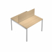 Pannello divisorio opzionale in rovere per scrivanie multiple Agorà. Dimensioni: L120 x H32cm