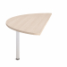 Terminale 180° con gamba metallo per scrivanie Compact. Le scrivanie Compact sono collegabili fra loro (lato P 80cm) con terminale a 180° per accoppiare le postazioni una di fronte all'altra. Dimensioni: L160 x P70 x H73cm