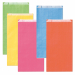 Sacchetti in carta tinta unita colori assortiti. Carta kraft da 45 g/m2, idonei al contatto con alimenti nel lato non stampato.