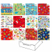 Scatola espositore da 100 fogli di carta patinata da 60/65gr. Fogli da 70x100cm in fantasie assortite.