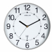 Orologio da parete con numeri grandi ben leggibili anche da lontano. Dotato di sistema di radiocontrollo con regolazione automatica dell'ora. Struttura in plastica con protezione in vetro; cornice tinta grigio metal. Non riceve in palazzi con strutture di