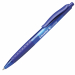 Penna a sfera con meccanismo a scatto con impugnatura gommata antiscivolo. Materiale traslucido dai colori vivaci. Inchiostro indelebile a norma ISO 12752-2 (tranne rosso). Refill sostituibile. 
Punta M. Colore: blu.