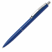 Penna a sfera a scatto con clip in metallo. Refill sostituibile.
Punta M. Colore: blu.