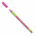 Fineliner con fusto prodotto per l'88% in plastica bio. Ampia gamma di colori. Tratto fine. Il fusto gommato a forma triangolare assicura una scrittura in tutto relax.
Tratto 0,4mm. Colore: rosa.