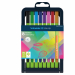 Fineliner con fusto prodotto per l'88% in plastica bio. Ampia gamma di colori. Tratto fine. Il fusto gommato a forma triangolare assicura una scrittura in tutto relax.
Tratto 0,4mm. Colori ass.
Confezione 8 pezzi.