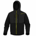 Giacca. Chiusura con zip antifreddo. Cappuccio fisso. 4 tasche.Tessuto Softshell 96% poliestere 4% elastan 3 strati laminati. Categoria DPI: 1. Certificazione CE. Conformità alla norma EN ISO 13688:2013.