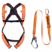 Kit anticaduta di primo livello per ponteggiatori con punto di ancoraggio anticaduta : 2 (dorsale/sternale). Con borsa di stoccaggio. Situazioni di arresto di caduta: spostamento su linea di vita, piccolo spostamento verticale o su piano inclinato (meno d