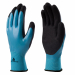Guanti 100% poliammide. Palmo e dorso coperto in nitrile. Seconda spalmatura in schiuma in nitrile su palmo e punta delle dita. Finezza 15. Confortevoli Leggeri, flessibili. Doppia spalmatura nitrile per lavorare in ambienti oleosi: Prima spalmatura in ni