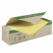 Value Pack di Foglietti Post-it® in carta riciclata colore giallo Foglietti Post-it® in carta riciclata al 100% certificata Der Blaue Engel in colore giallo, nel formato 76x76 mm. 
Confezione 24 blocchetti da 100 fogli cad.