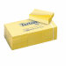 Blocchetto da 100 fogli riposizionabili di colore giallo pastello. Formato 51x38mm.