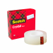 Nastro adesivo Scotch Crystal 600 supertrasparente e molto resistente, non teme lÆumiditÓ, si pu= tagliare facilmente con le mani, non ingiallisce nel tempo. Adatto per rinforzare fori ed etichette.