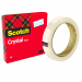 Nastro adesivo Scotch Crystal 600 supertrasparente e molto resistente, non teme l'umidità, si può tagliare facilmente con le mani, non ingiallisce nel tempo. Adatto per rinforzare fori ed etichette.