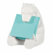 POST-IT® DISPENSER Z-NOTES Orso, DISPENSER DA TAVOLO RICARICABILE + 1 RICARICA POST-IT® Z-NOTES, F.TO 76X76 MM, 90 FOGLI, COLORE AZZURRO ACQUAMARINA.