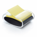 Set completo da scrivania: dispenser da tavolo ricaricabile PRO colore nero/trasparente + 1 ricarica di foglietti per dispenser Post-it® Super Sticky Z-Notes certificate PEFC. Colore giallo Canary™. Formato 76x76.