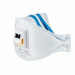 Il respiratore per carteggiatura a mano e per l'uso di utensili elettrici 3M™ Aura™ 9322+ è la mascherina facciale filtrante a valvola con design a 3 lembi Aura™, ponte nasale regolabile, lembo nasale scolpito, stringitesta con codifica colore e valvola 3