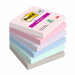 Blocchetti da 90 foglietti riposizionabili assortiti nei colori. Hanno una presa maggiore e durano più a lungo grazie alla forza adesiva doppia rispetto ai foglietti Post-it tradizionali. Perfetti per superfici verticali o con scarsa aderenza quali monito