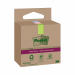 Foglietti Post-it®SuperSticky Green in carta riciclata al 100%. Doppia forza adesiva rispetto al trazizionale. Confezione in carta riciclata. Blocchetti da 70 fogli colori pastello assortiti.