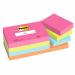 Blocco foglietti Post-it® Notes, blocco da 100 fogli 38x51mm, colori forti da giallo a fucsia Popmistic.