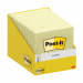 Mini espositore da 10 blocchetti da 100 foglietti Post-it®Z-Notes confezionati con film individuale, formato 76x76mm, giallo canary.