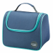 Lunch bag capiente, in grado di contenere una lunch box da 1,4l e una borraccia da 430ml. Alta protezione per alimenti sempre freschi, con fodera facile da aprie e pulire. Esterno in poliestere e interno in PEVA.