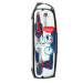 SET DA 3 PEZZI (1 COMPASSO STOP SYSTEM, 1 ADATTATORE UNIVERSALE, 1 ASTUCCIO MINE). PARTICOLARITA' DEL COMPASSO E' LA LEVA BREVETTATA PER IL BLOCCO DELLE ASTE.