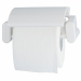 Portarotolo in ABS bianco. Adatto per rotoli di carta igienica standard. Mandrino di supporto in plastica. Dimensione H17xP11,7xL7cm. Pulizia periodica da effettuare con un panno morbido e non abrasivo, imbevuto d’acqua. Detergenti che contengono solventi