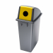 Contenitore in polipropilene ad alta densità da 60Lt con maniglie integrate. Design compatto per un facile collocamento anche in spazi limitati. Forniti con coperchio giallo con foro per le bottiglie. Dimensioni: L 33 x P 46cm - H 79cm. Pulizia periodica 