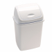 Pattumiera con coperchio basculante in polipropilene ad alta densità. Il coperchio basculante è utile come fermasacco. Contenitore stabile e di facile manutenzione. Dimensioni: L36 x P29 x H55cm - capacità 35 litri. Pulizia periodica da effettuare con un 
