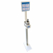 Piantana in metallo verniciato bianco con supporto per dispenser da da 500ml. Altezza: 1250mm. Dimensioni supporto dispenser: 110x170mm - per dispenser diametro massimo 80mm.  Base piantana dim. 30x15,5 cm 
Fornito in confezione singola completa di:

- ad