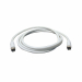 Cavetto satellite, f/f, spina-spina da 1,5mt., colore bianco, confezione in polybag.