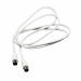 Cavetto tv, iec/iec, spina/spina da 1,5mt., colore bianco, confezione in polybag.