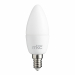 Lampada LED Classe tipo F luce bianca calda (3000K), ideale per abitazioni, uffici, negozi, cantine, rimesse auto, ecc.. Potenza 5,5W. Potenza equivalente 42w. Risparmio energetico 85%. Tensione di lavoro 220-240vca. Attacco E14. Cri >80. Lumen 430. Angol