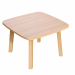 Tavolino Woody in MDF rivestito faggio. Gamba del tavolo in legno massello verniciato. Dimensioni:L60 x P60 x H40cm . Ideali per una sala attesa calda ed accogliente.