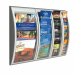 ELEGANTE ESPOSITORE DA MURO IN POLISTIRENE. DISPONIBILE PER FORMATI A4, A5 E 1/3 A4. I DIVERSI MODULI POSSONO ESSERE AFFIANCATI PER CREARE PANNELLI ESPOSITIVI. 4 TASCHE A4 orizzontali . DIMENSIONI: 40X9,5X65CM
