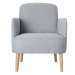 Poltrona dal design retrò! Struttura in legno di pino e sedile imbottito e rivestito in poliestere.  Ispirato allo stile scandinavo caldo e accogliente grazie alla seduta e ai braccioli imbottiti. Ideale per angoli conversazione, zone lettura o ristoro.
•