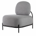 Poltrona dal design classico e senza tempo! Struttura in pannelli di compensato e tubolari in metallo nero. Sedile imbottito e rivestito in poliestere. Ideale per una zona conversazione elegante e confortevole. 
• Dimensioni: L66,5 x P71 x H77cm
• Altezza