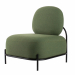Poltrona dal design classico e senza tempo! Struttura in pannelli di compensato e tubolari in metallo nero. Sedile imbottito e rivestito in poliestere. Ideale per una zona conversazione elegante e confortevole. 
• Dimensioni: L66,5 x P71 x H77cm
• Altezza